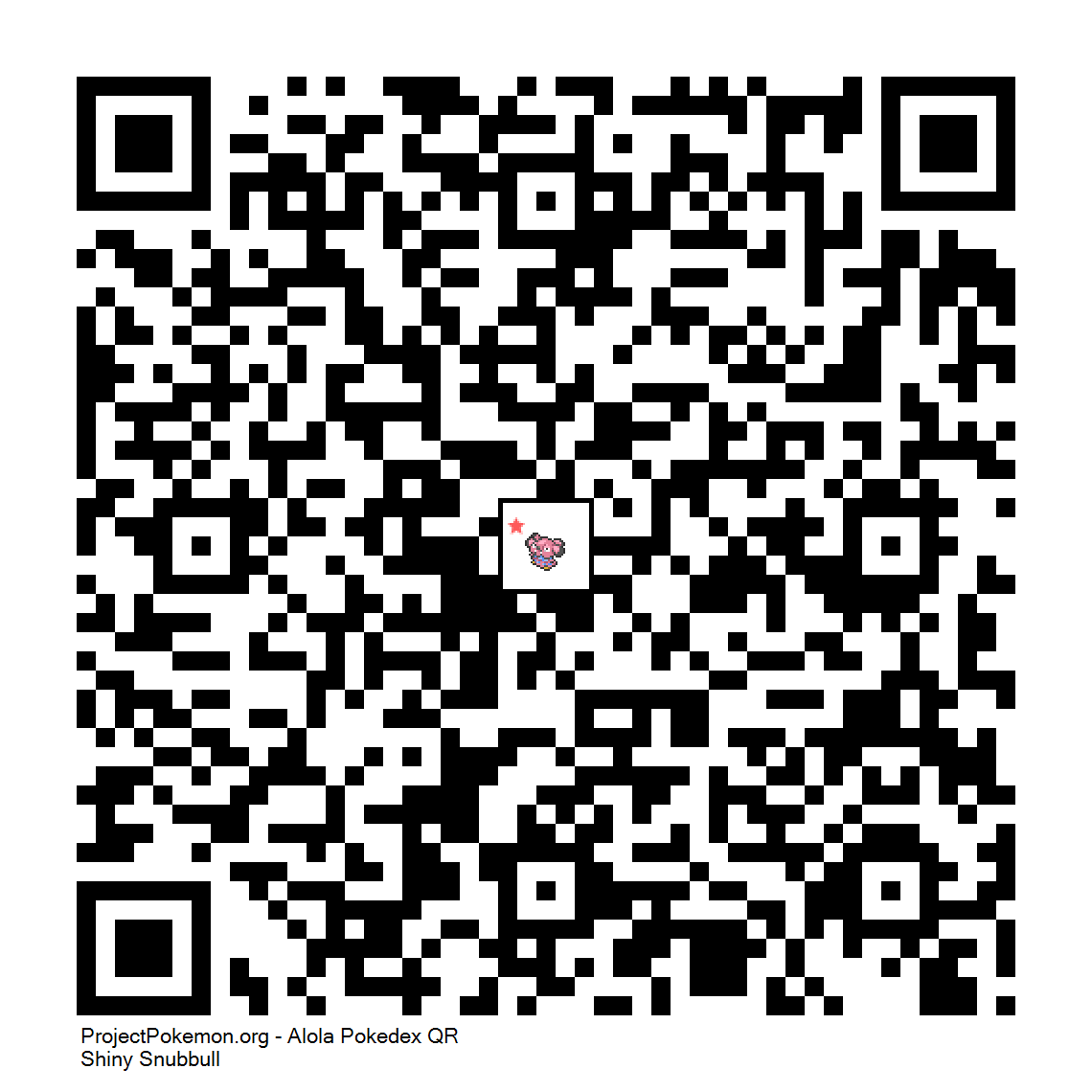 Cdigo QR de Snubbull variocolor